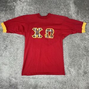 Signature Sportswear Fraternity T-Shirt Mens Small Regular Red Y2K Made in USA